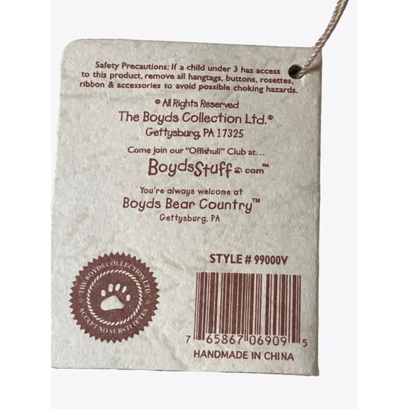 Boyds Bear QVC Calendar monthly Peeker Septembeary September Red Apple - Picture 5 of 8